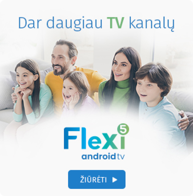 Penki internetas ir televizija